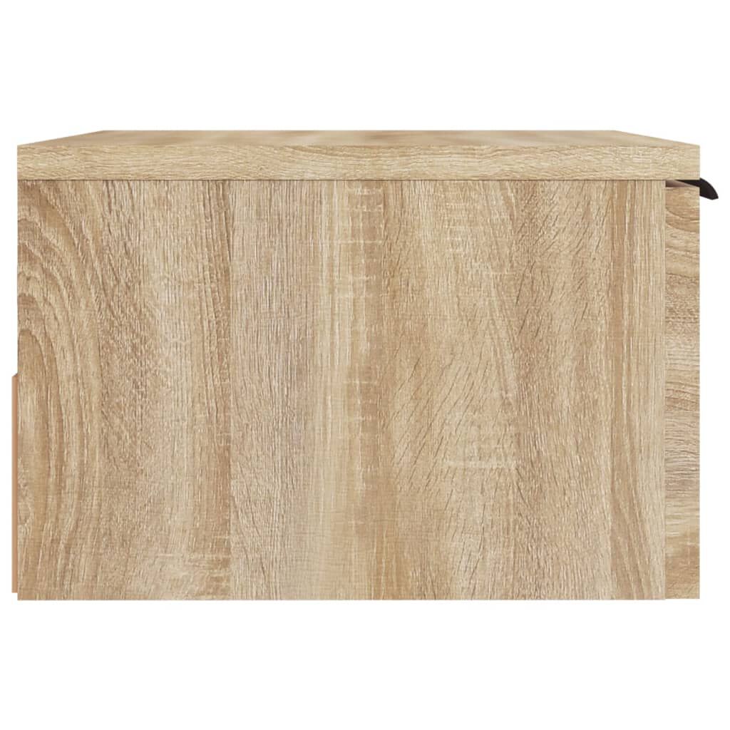 vidaXL Κομοδίνα Επιτοίχια 2 τεμ. Sonoma Δρυς 34 x 30 x 20 εκ.