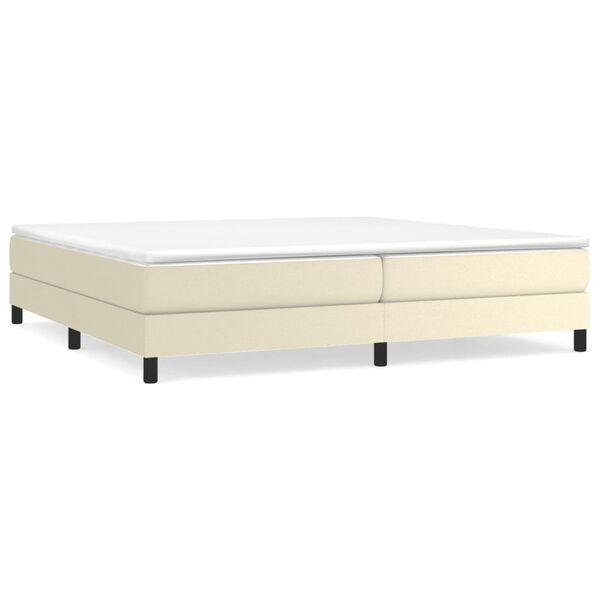 vidaXL &Kappa;&rho;&epsilon;&beta;ά&tau;&iota; Boxspring &mu;&epsilon; &Sigma;&tau;&rho;ώ&mu;&alpha; &Kappa;&rho;&epsilon;&mu; 200x200 &epsilon;&kappa;. &Sigma;&upsilon;&nu;&theta;&epsilon;&tau;&iota;&kappa;ό &Delta;έ&rho;&mu;&alpha;