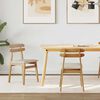 vidaXL Καρέκλα τραπεζαρίας 2 pcs Φυσικό και Ανοιχτό Στερεό ξύλο