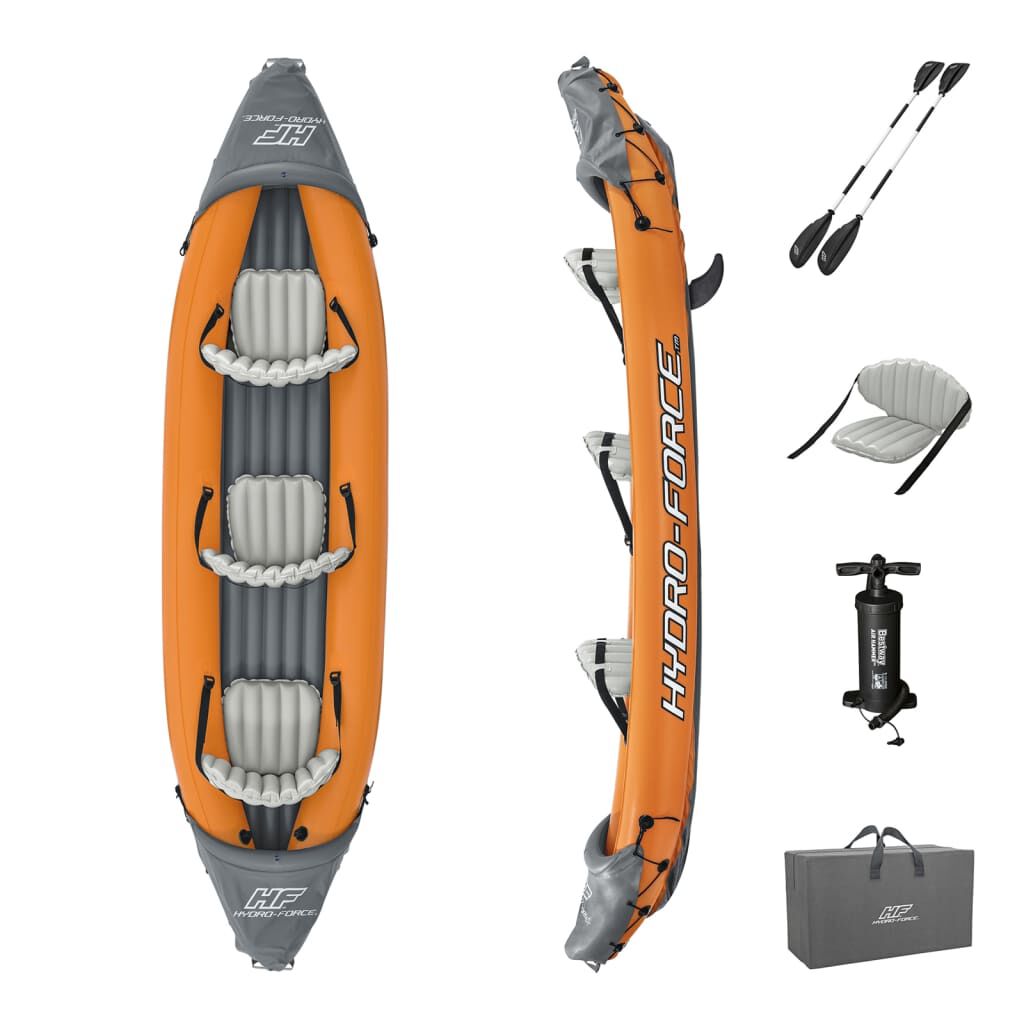 Bestway Hydro-Force Καγιάκ Φουσκωτό Σετ Rapid x3