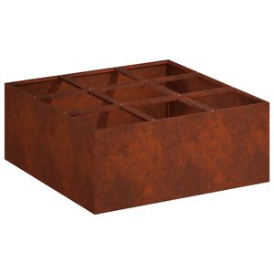 vidaXL &Gamma;&lambda;ά&sigma;&tau;&rho;&alpha; &Kappa;ή&pi;&omicron;&upsilon; &Sigma;&kappa; rusty 100 x 100 x 50 cm