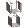 vidaXL Ραφιέρα Καυσόξυλων 40x40x40 εκ. από Ανοξείδωτο ατσάλι