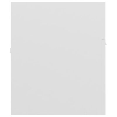 vidaXL Σετ Επίπλων Μπάνιου 2 Τεμαχίων Γυαλιστερό Λευκό από Μοριοσανίδα