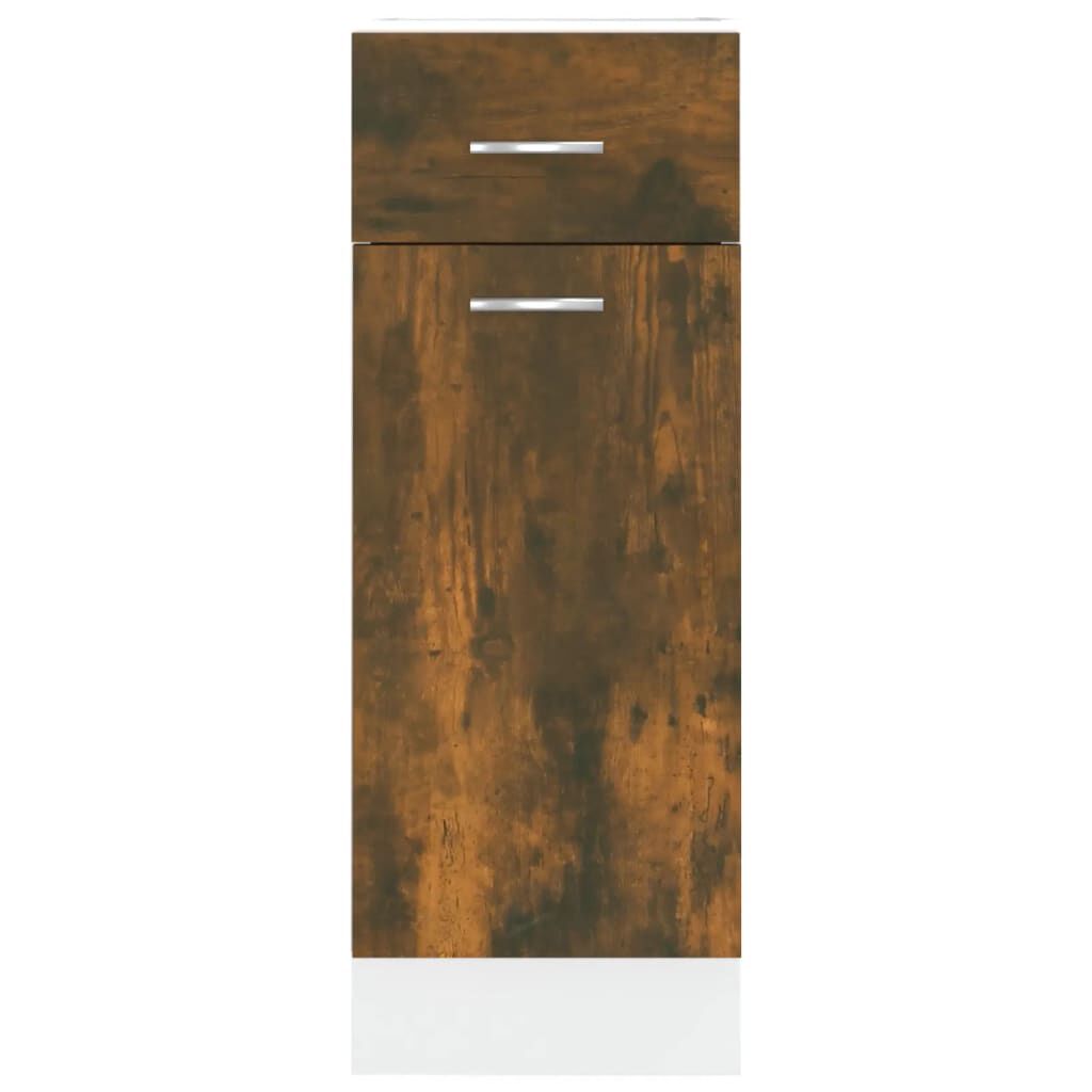 vidaXL Έπιπλο Με Συρτάρι Lyon Lyon Καπνιστή Δρυς 30x46x81,5εκ.
