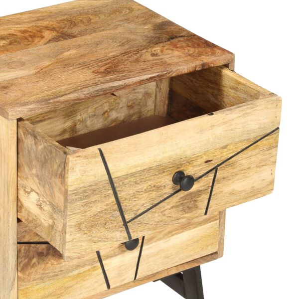 vidaXL Κομοδίνο 40 x 30 x 50 εκ. από Μασίφ Ξύλο Μάνγκο