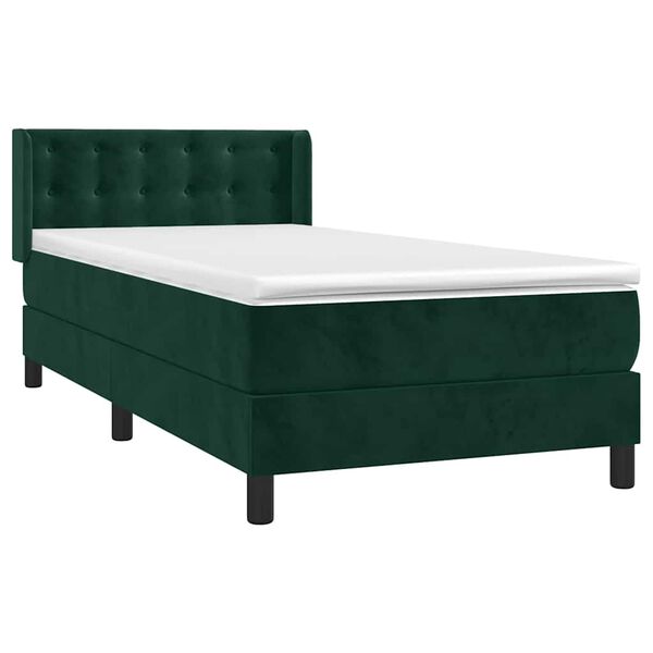 vidaXL &Kappa;&rho;&epsilon;&beta;ά&tau;&iota; Boxspring &mu;&epsilon; &Sigma;&tau;&rho;ώ&mu;&alpha; &Sigma;&kappa;&omicron;ύ&rho;&omicron; &Pi;&rho;ά&sigma;&iota;&nu;&omicron; 80x200 &epsilon;&kappa;. &Beta;&epsilon;&lambda;&omicron;ύ&delta;&iota;&nu;&omicron;