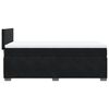 vidaXL Κρεβάτι Boxspring με Στρώμα Μαύρο 80 x 200 εκ. Βελούδινο