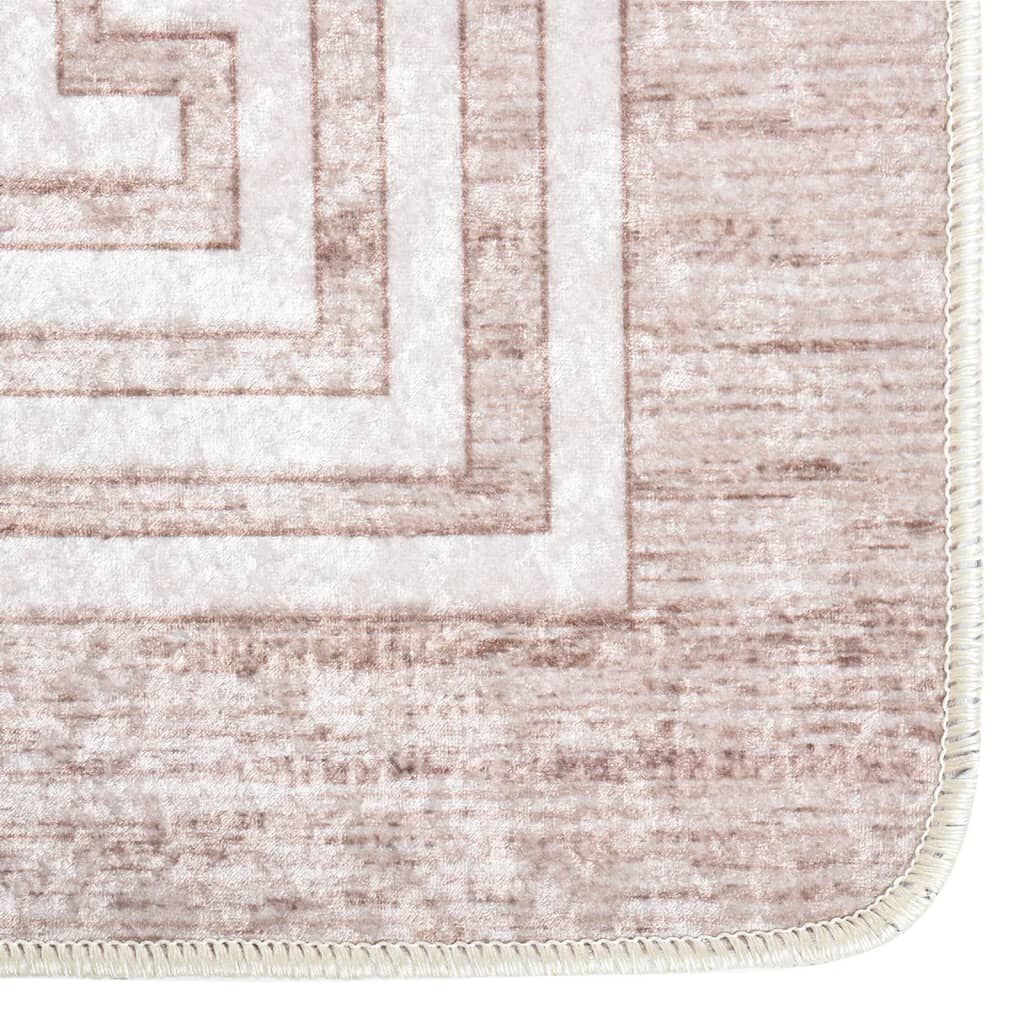 vidaXL Χαλί Πλενόμενο Αντιολισθητικό Μπεζ 80 x 150 εκ.
