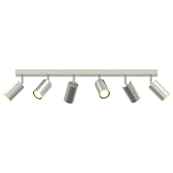 vidaXL Σποτ οροφής Βουρτσισμένο νικέλιο 73 x 5.5 x 16.5 εκ Ατσάλι