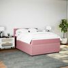 vidaXL &Kappa;&rho;&epsilon;&beta;ά&tau;&iota; Boxspring &mu;&epsilon; &Sigma;&tau;&rho;ώ&mu;&alpha; &Rho;&omicron;&zeta; 140x190 &epsilon;&kappa;. &Beta;&epsilon;&lambda;&omicron;ύ&delta;&iota;&nu;&omicron;
