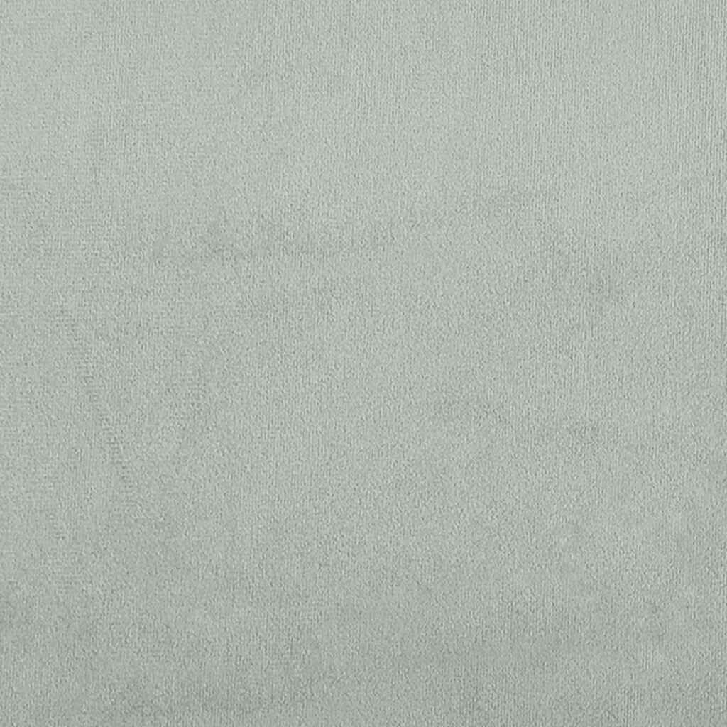 vidaXL Κρεβάτι Boxspring με Στρώμα Ανοιχτό Γκρι 140x190 εκ. Βελούδινο