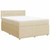 vidaXL &Kappa;&rho;&epsilon;&beta;ά&tau;&iota; Boxspring &mu;&epsilon; &Sigma;&tau;&rho;ώ&mu;&alpha; &Kappa;&rho;&epsilon;&mu; 140x200 &epsilon;&kappa;. &Upsilon;&phi;&alpha;&sigma;&mu;ά&tau;&iota;&nu;&omicron;
