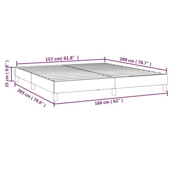 vidaXL Πλαίσιο Κρεβατιού Ροζ 160x200 εκ. Βελούδινο