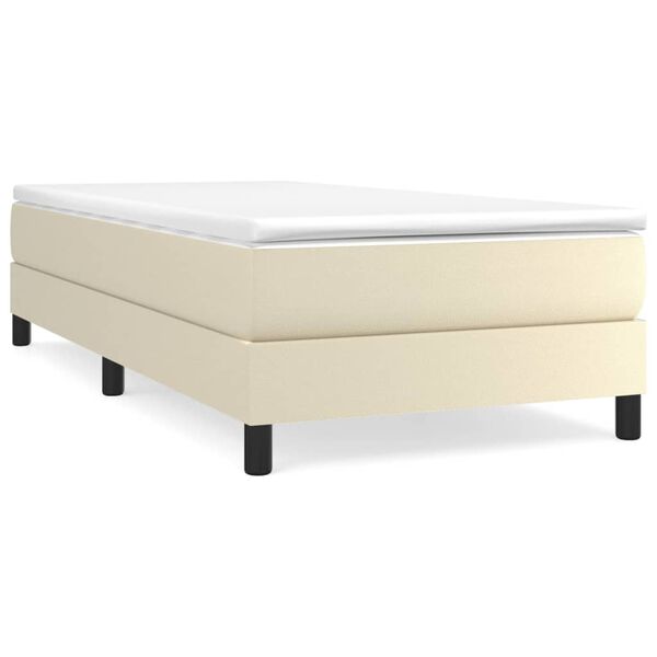 vidaXL &Kappa;&rho;&epsilon;&beta;ά&tau;&iota; Boxspring &mu;&epsilon; &Sigma;&tau;&rho;ώ&mu;&alpha; &Kappa;&rho;&epsilon;&mu; 90x200 &epsilon;&kappa;. &alpha;&pi;ό &Sigma;&upsilon;&nu;&theta;&epsilon;&tau;&iota;&kappa;ό &Delta;έ&rho;&mu;&alpha;