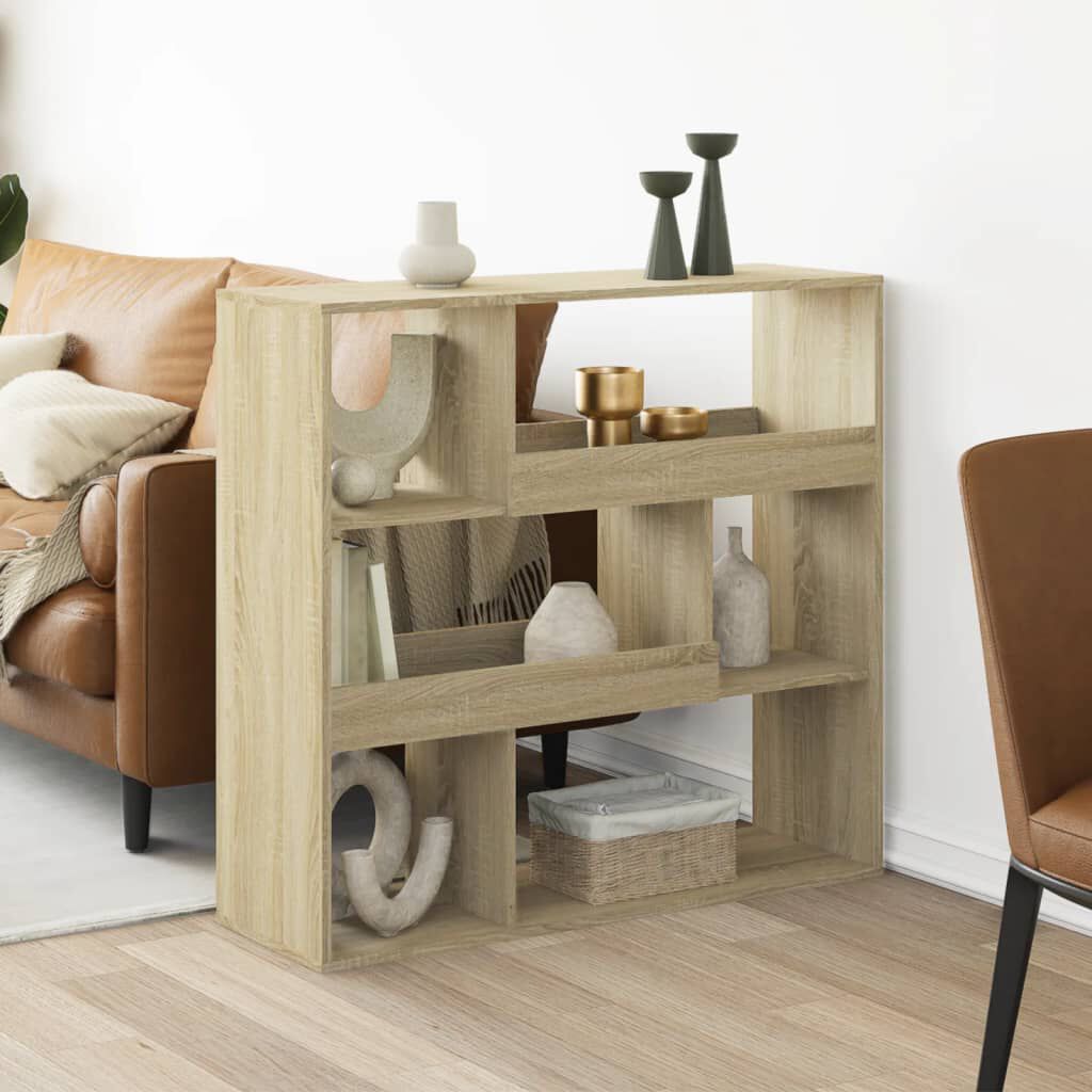 vidaXL Βιβλιοθήκη/Διαχωριστικό Χώρου Δρυς 100x33x94,5 εκ. Επεξ. Ξύλο