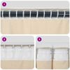 vidaXL Κουρτίνες με κουρτίνες 2 pcs Ανοιχτό γκρι 140 x 140 cm Βελούδο