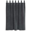 vidaXL Κουρτίνες με κουρτίνες 2 pcs Ανοιχτό γκρι 140 x 140 cm Βελούδο