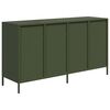 vidaXL Sideboard Ελαιοπράσινο 135x39x73,5 cm Ατσάλι ψυχρής έλασης