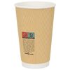 vidaXL Χάρτινα ποτήρια καφέ 500 τεμάχια 16oz 400ml καφέ