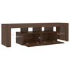 vidaXL Έπιπλο Τηλεόρασης με LED Καφέ Δρυς 140 x 36,5 x 40 εκ.