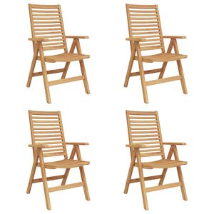 vidaXL &Kappa;&alpha;&rho;έ&kappa;&lambda;&alpha; &Kappa;ή&pi;&omicron;&upsilon; 4 pcs &Kappa;&alpha;&phi;έ 52 x 64.5 x 108 &epsilon;&kappa;. &Mu;&alpha;&sigma;ί&phi; &xi;ύ&lambda;&omicron; teak
