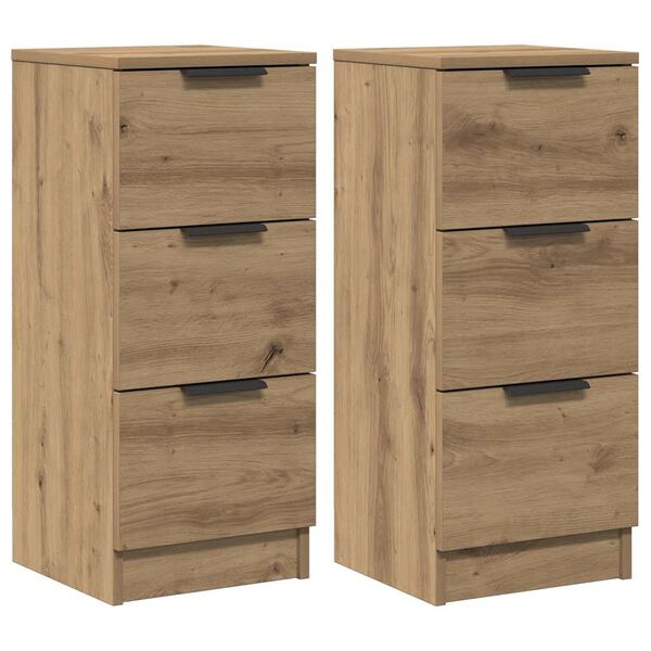 vidaXL Sideboards 2 τεμάχια Artisan Oak 30x30x70cm Κατασκευασμένο ξύλο