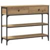 vidaXL &Tau;&rho;&alpha;&pi;έ&zeta;&iota; &kappa;&omicron;&nu;&sigma;ό&lambda;&alpha;&sigmaf; Artisan Oak 100 x 25 x 75 &epsilon;&kappa;.