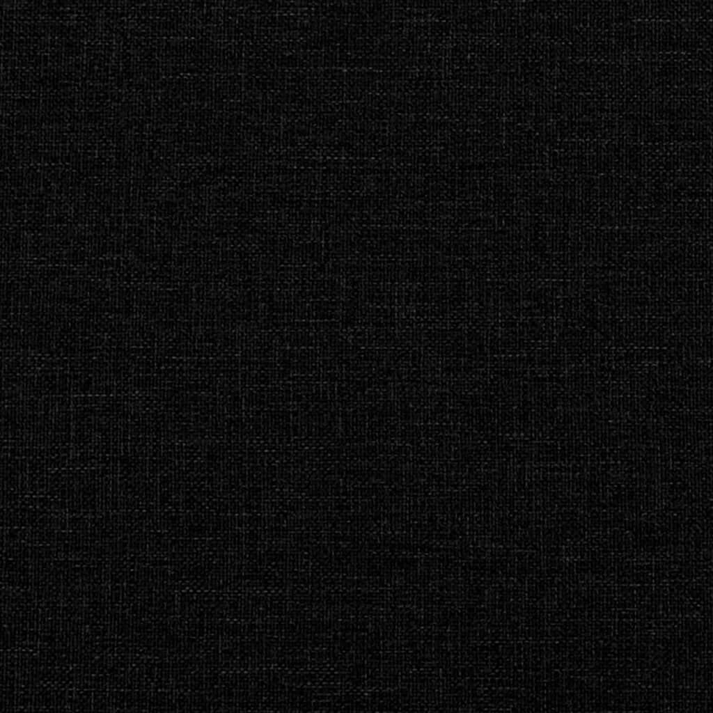 vidaXL Πλαίσιο Κρεβατιού χωρίς στρώμα Μαύρο 120x190 εκ. Υφασμάτινο