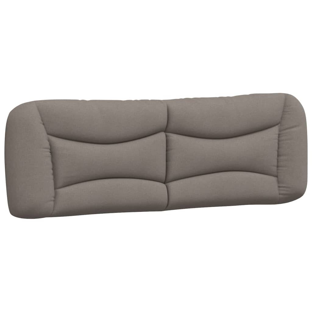 vidaXL Σκελετός Κρεβατιού Χωρίς Στρώμα Taupe 160x200 εκ. Υφασμάτινο