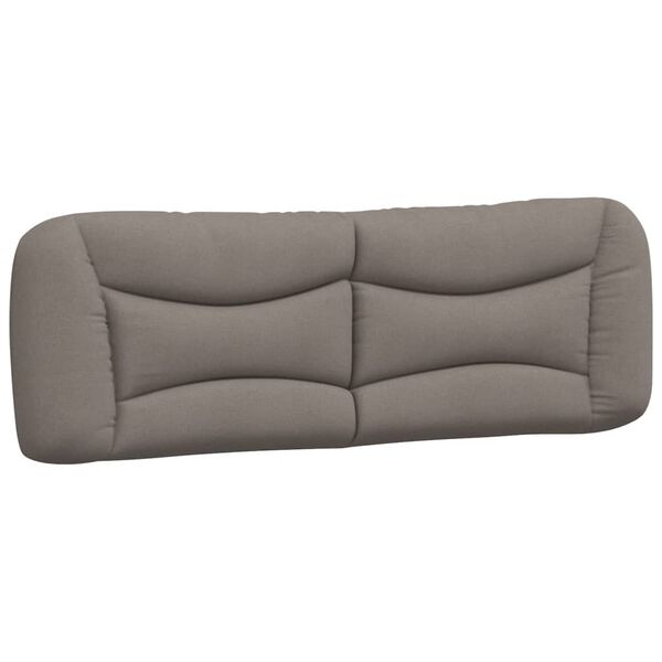 vidaXL Σκελετός Κρεβατιού Χωρίς Στρώμα Taupe 160x200 εκ. Υφασμάτινο