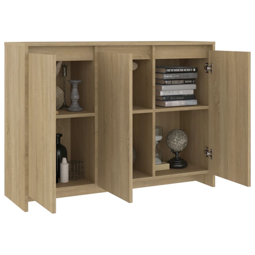 vidaXL Μπουφές Sonoma Δρυς 102x33x75 εκ. Επεξεργασμένο Ξύλο