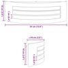 vidaXL Εξωτερικά Φωτιστικά Τοίχου 2 pcs Μαύρο 32 x 10 x 10 εκ