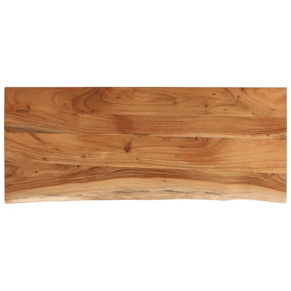 vidaXL Πάγκος Μπάνιου Ορθογώνιος 140x60x2,5 εκ. από Μασίφ Ξύλο Ακακίας