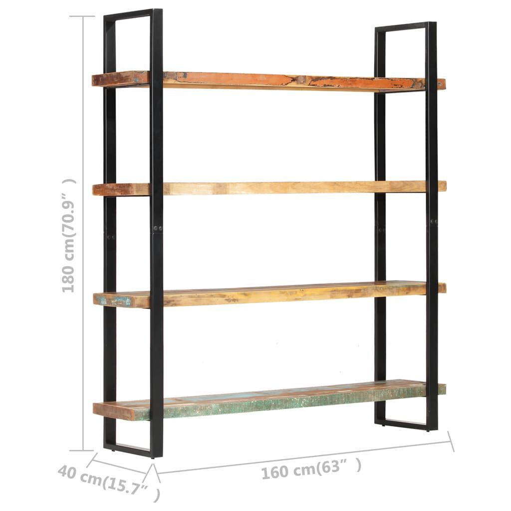 vidaXL Βιβλιοθήκη με 4 Επίπεδα 160x40x180 εκ. Μασίφ Ανακυκλωμένο Ξύλο