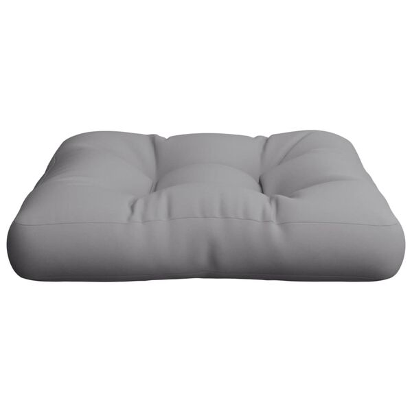 vidaXL Μαξιλάρι Παλέτας Γκρι 50 x 50 x 12 εκ. Υφασμάτινο