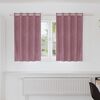 vidaXL Κουρτίνες με κουρτίνες 2 pcs Σκούρο Ροζ 140 x 140 cm Βελούδο