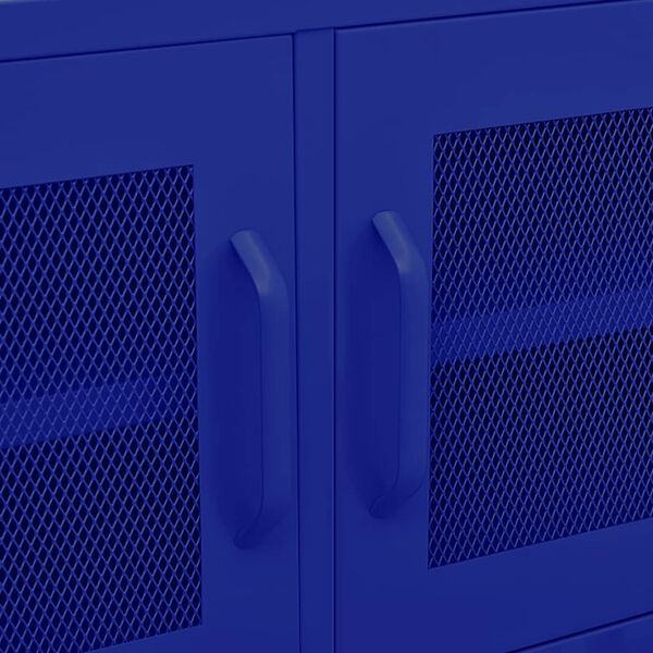 vidaXL Έπιπλο Τηλεόρασης Ναυτικό Μπλε 105x35x50 εκ. από Ατσάλι