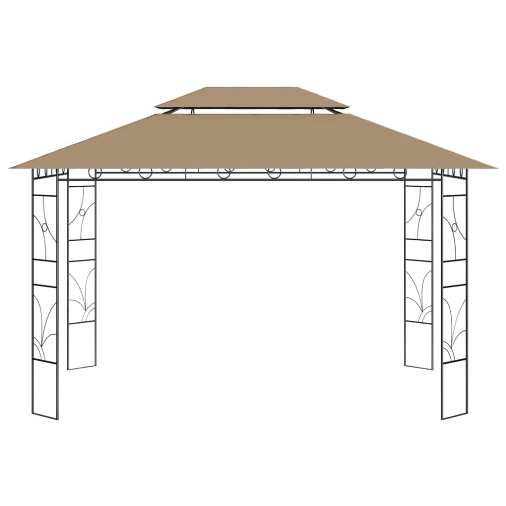vidaXL Κιόσκι Taupe 4 x 3 x 2,7 μ. 160 γρ./μ²