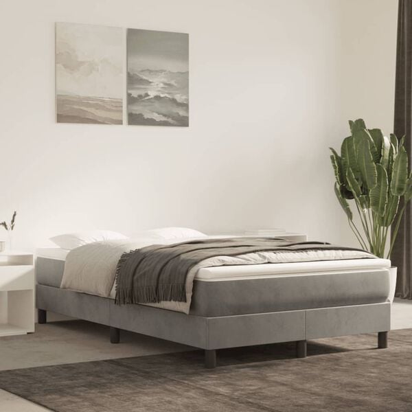 vidaXL &Kappa;&rho;&epsilon;&beta;ά&tau;&iota; Boxspring &mu;&epsilon; &Sigma;&tau;&rho;ώ&mu;&alpha; &Alpha;&nu;&omicron;&iota;&chi;&tau;ό &Gamma;&kappa;&rho;&iota; 120x190 &epsilon;&kappa;. &Beta;&epsilon;&lambda;&omicron;ύ&delta;&iota;&nu;&omicron;