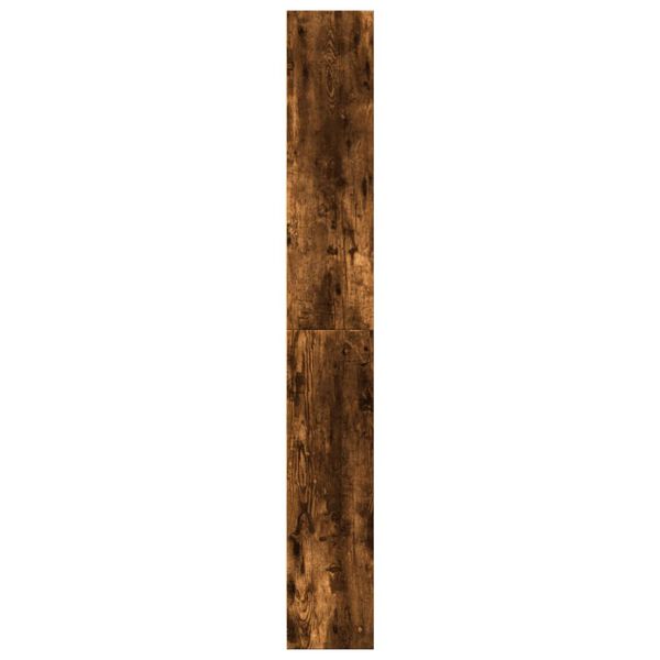 vidaXL Βιβλιοθήκη Καπνιστή Δρυς 80x24x176 εκ. από Επεξεργασμένο Ξύλο