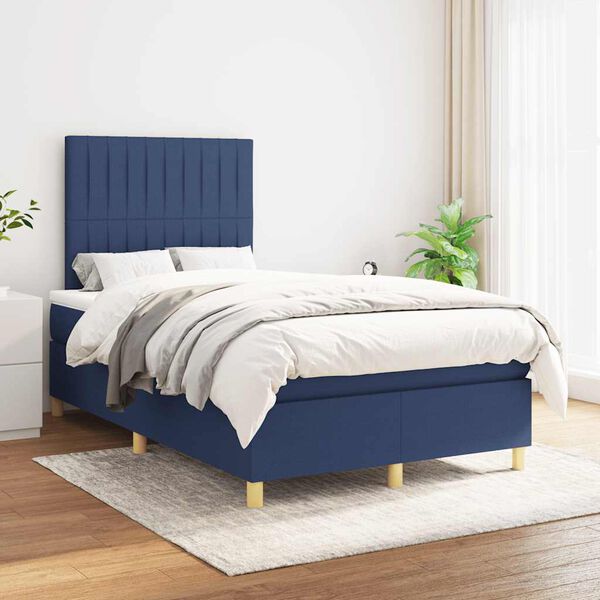 vidaXL &Kappa;&rho;&epsilon;&beta;ά&tau;&iota; Boxspring &mu;&epsilon; &Sigma;&tau;&rho;ώ&mu;&alpha; &Mu;&pi;&lambda;&epsilon; 120x190 &epsilon;&kappa;. &Upsilon;&phi;&alpha;&sigma;&mu;ά&tau;&iota;&nu;&omicron;