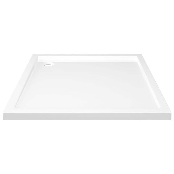vidaXL Βάση Ντουζιέρας Τετράγωνη Λευκή 80 x 80 εκ. από ABS