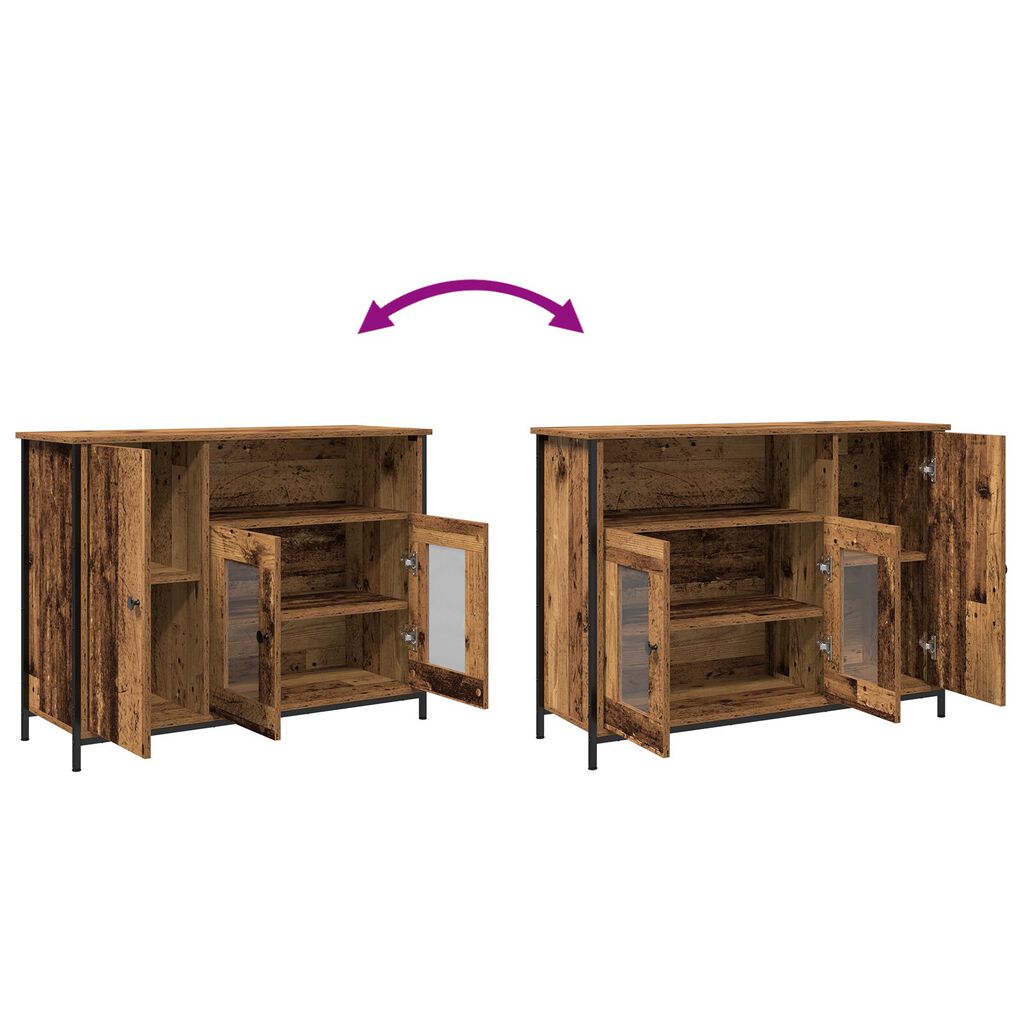 vidaXL Μπουφέ Παλιού Ξύλου 100x35x75 εκ. Επεξεργασμένου Ξύλου