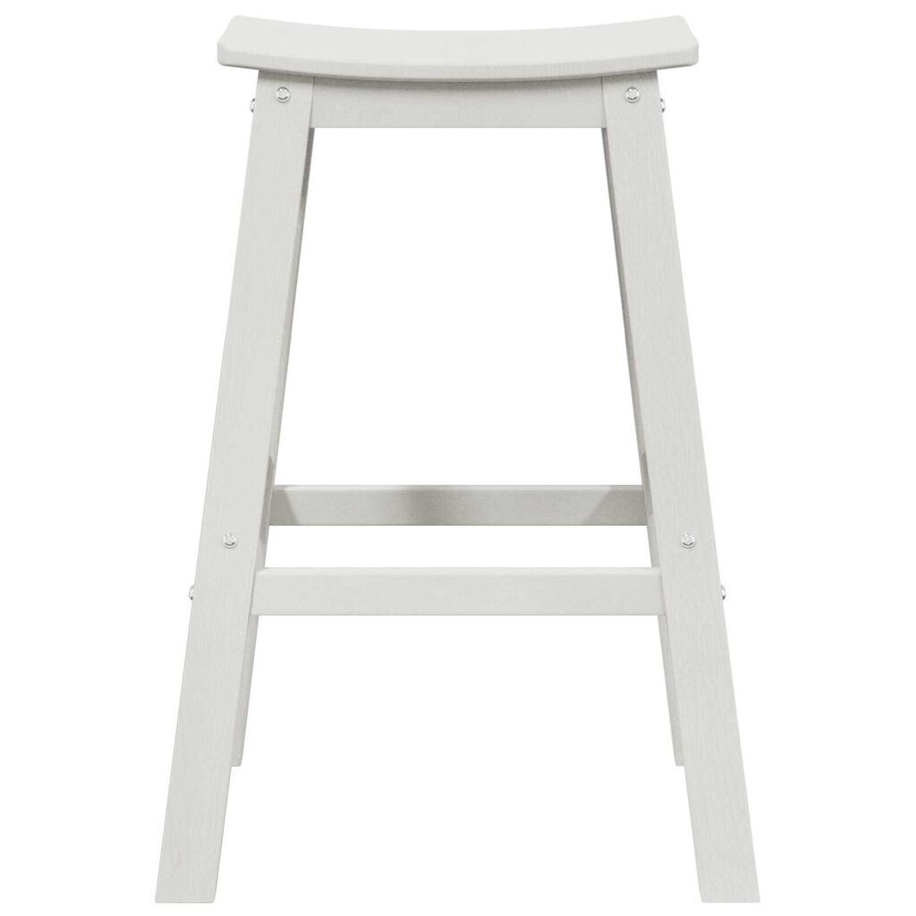 vidaXL Μπαρ σκαμπό 2 pcs Λευκό 52 x 43 x 73.5εκ Πλαστικό