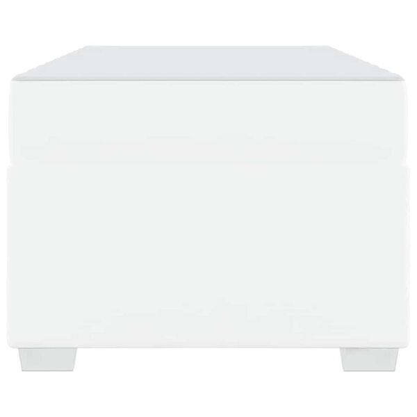 vidaXL Σκελετός Κρεβατιού Λευκό 90 x 190 cm Τεχνητό δέρμα