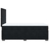 vidaXL Κρεβάτι Boxspring με Στρώμα Μαύρο 90x190 εκ. Βελούδινο