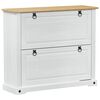 vidaXL &Nu;&tau;&omicron;&upsilon;&lambda;ά&pi;&alpha; &Pi;&alpha;&pi;&omicron;&upsilon;&tau;&sigma;&iota;ώ&nu; &mu;&epsilon; &rho;ά&phi;&iota; Corona &Lambda;&epsilon;&upsilon;&kappa;ό 99 x 32 x 85 &epsilon;&kappa;.