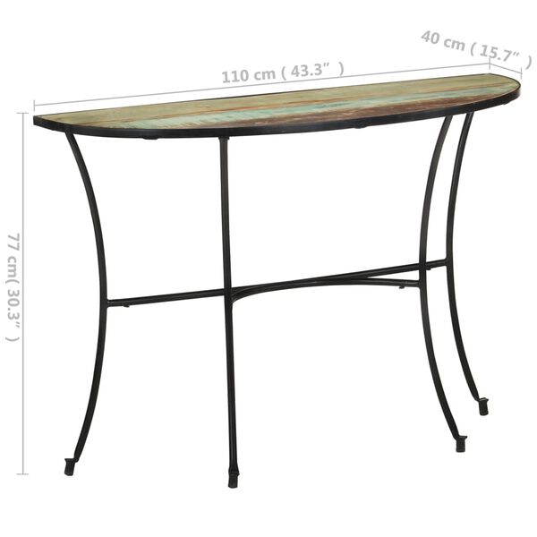 vidaXL Τραπεζάκι Βοηθητικό 110 x 40 x 77 εκ. Μασίφ Ανακυκλωμένο Ξύλο
