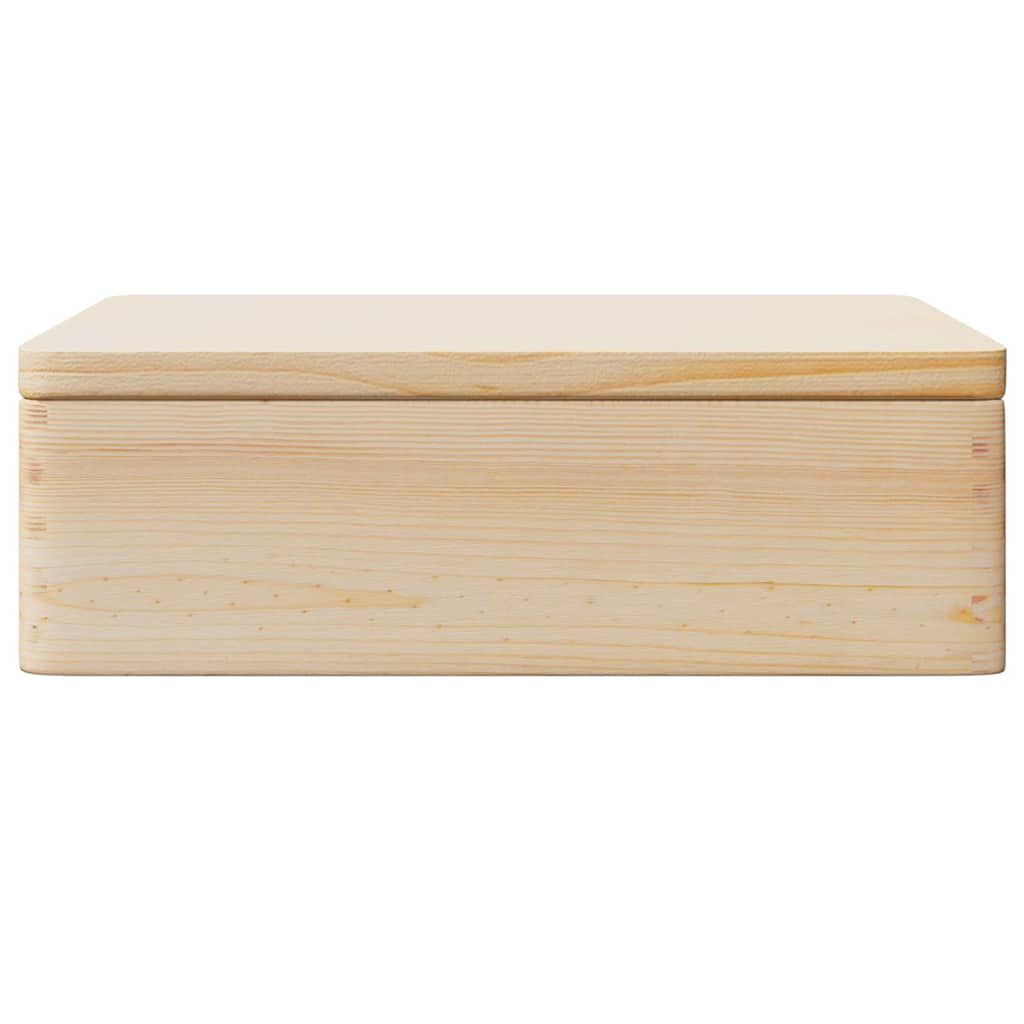 vidaXL Ξύλινο κουτί με καπάκι 40x30x13 cm από μασίφ ξύλο πεύκο