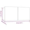 vidaXL Έπιπλα Τηλεόρασης Τοίχου 4 τεμ. Γκρι 60x30x30 εκ. Επ. Ξύλο